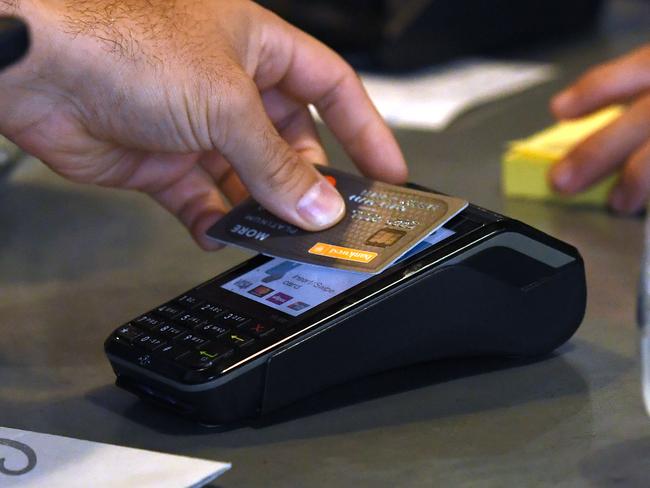 Australians are tapping their way into a credit card crisis. Picture: AAP Image/Dan Peled