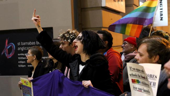 Pro-Safe Schools organisation Community Action Against Homophobia protesting in Sydney.