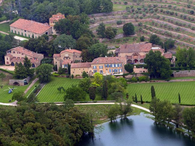 The exes legal battle has centred around their French estate, Chateau Miraval. Picture: Michel Gangne/AFP