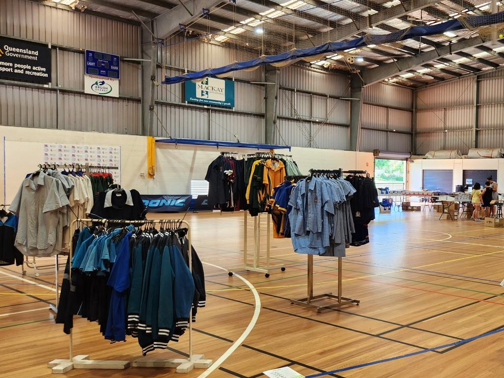 School Savvy pop up in Mackay, 2023. The pop-up run by CatholicCare offers uniforms for as little as $1. Picture: Supplied