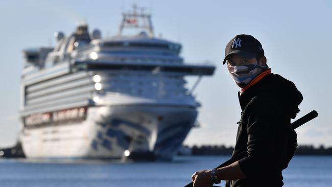 The Ruby Princess cruise has resulted in several COVID-19 deaths and outbreaks. Picture: AAP/Dean Lewins