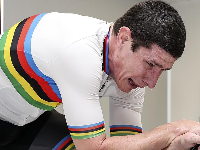 TO HOLD - NO USAGE WITHOUT PERMISSIONSA WEEKEND - OLYMPICS - Paracyclist Darren Hicks at SASI training ahead of the rescheduled Tokyo Olympics. PIcture SARAH REED
