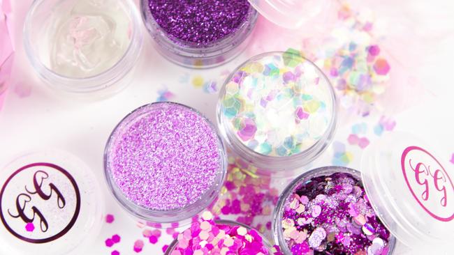 Some of Glitter Girl’s products, hand designed and chosen by their ten-year-old founder. Photo: Supplied