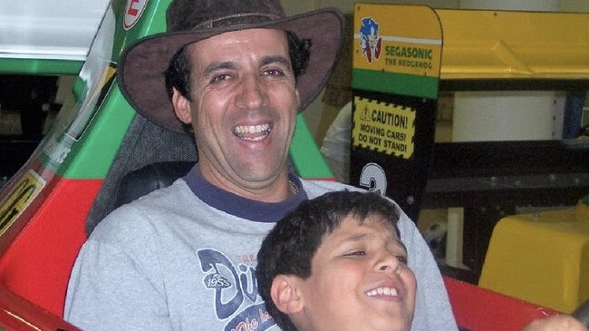 Iremar Da Silva with his son Johann. Picture: News Corp