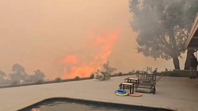 The fires are ripping through areas of Los Angeles and have sparked mass evacuations in a bid to save lives. Picture: X