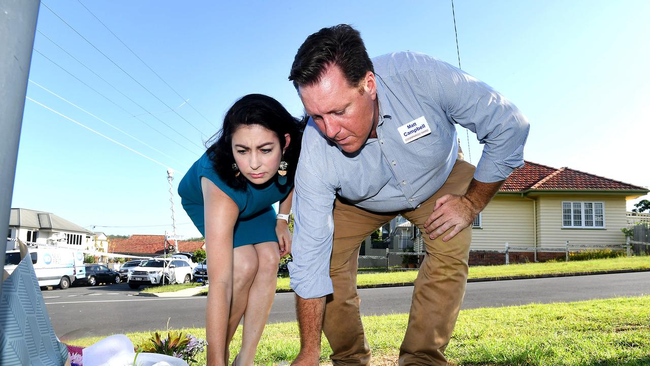 Federal member for Griffith Terri Butler and Matt Campbell. Picture: AAP/John Gass