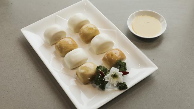 Sweet: Steamed and deep fried Chinese bread with condensed milk. Picture: Mark Cranitch.