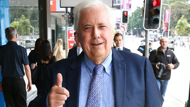 Clive Palmer leaves the Supreme Court in Brisbane yesterday. Picture: Liam Kidston.