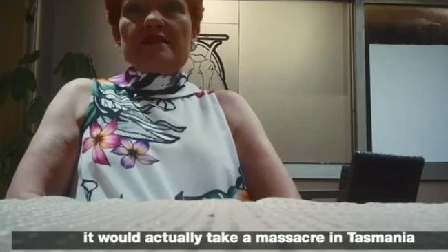 Ms Hanson is yet to front the media over the One Nation US gun lobby scandal and this latest undercover video. Credit: Al Jazeera