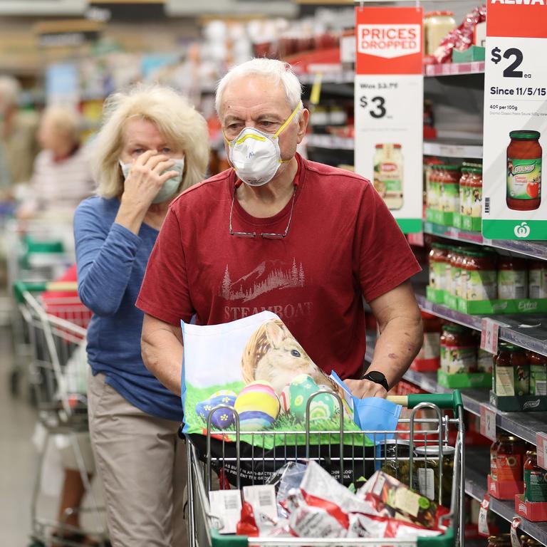 Supermarkets across the country are struggling to replenish shelves as shoppers stock up and panic buy amid the coronavirus outbreak. Photographer: Liam Kidston.