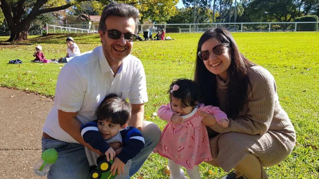 Maher and Nessrin Khoury were determined to raise their children George and Liana Grace in a safe country away from the Middle East. Picture: supplied.