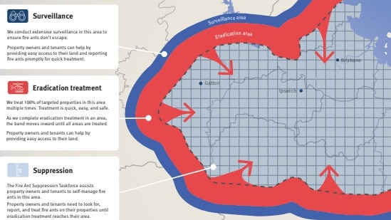 New mapping shows the plan to stop fire ants in southeast Queensland