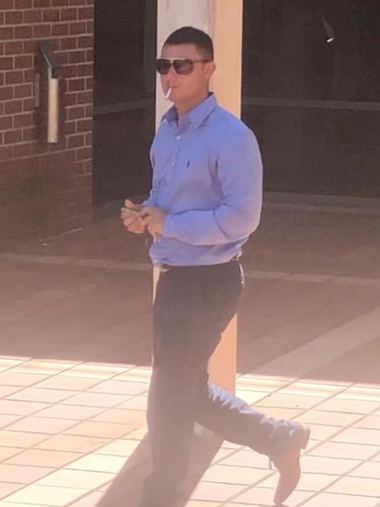 Debono leaving court in March.