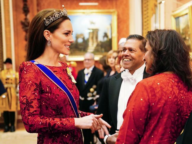 Catherine, Princess of Wales dazzles onlookers at the reception. Picture: Getty