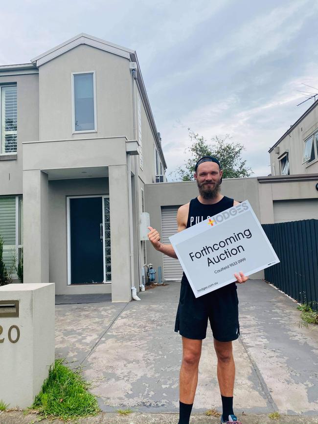 Max Gawn has done some work on his house ahead of auction.