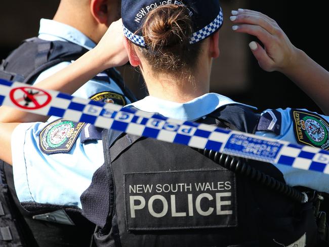 SYDNEY, AUSTRALIA: NewsWire Photos: APRIL 01 2024:  A crime scene has been established at a property in Sydney's south west after a man was injured in a home invasion. Emergency services were called to Sturt Avenue at Georges Hall just before 4am (Monday 1 April 2024), after reports of a home invasion. Officers from Bankstown Police Area Command attended and were told three men forced entry to the granny flat at the rear of a home. The intruders confronted the occupant, a 35-year-old man, before assaulting him and ransacking the home.The man has been taken to Liverpool Hospital in a serious condition. Picture: NCA NewsWire/ Gaye Gerard