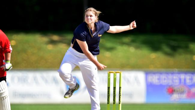 Voll playing for Fairholme College, Toowoomba, last year.