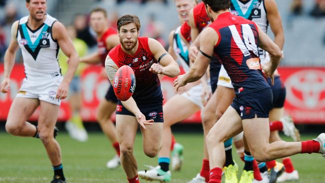 The return of Jack Viney lifted the Demons to victory against Port Adelaide. Picture: Getty Images