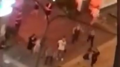 A person captured the attack at Surfers Paradise on their phone. 