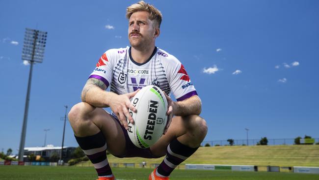 Player Cameron Munster and the Melbourne Storm have extended their stay on the Sunshine Coast after a coronavirus outbreak in Victoria. Picture: Lachie Millard