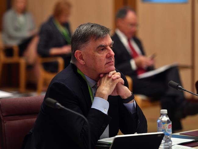 Australia’s Chief Medical Officer Professor Brendan Murphy says Australia has “no clear road map” to reopening international travel. Picture: AAP