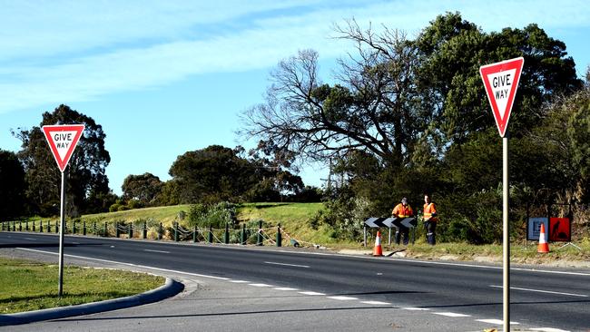 The school administration and parents have been campaigning for the speed limit to be dropped at the intersection where the crash happened. Picture: Nicole Garmston