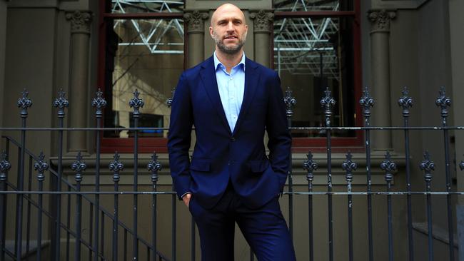 Former AFL star Chris Judd now makes a living in small cap investments. Picture: Aaron Francis