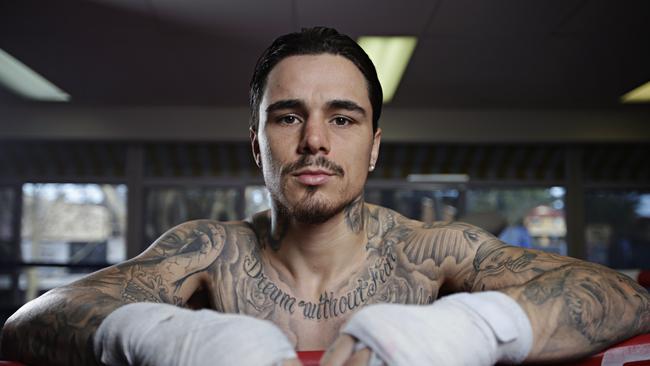 George Kambosos Jnr at The Gairy St Clair Boxing Fitness Gym on the 4th June 2020. Photographer: Adam Yip