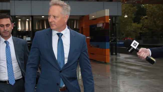 Sam Henderson leaves the banking royal commission in Melbourne yesterday. Picture: AAP