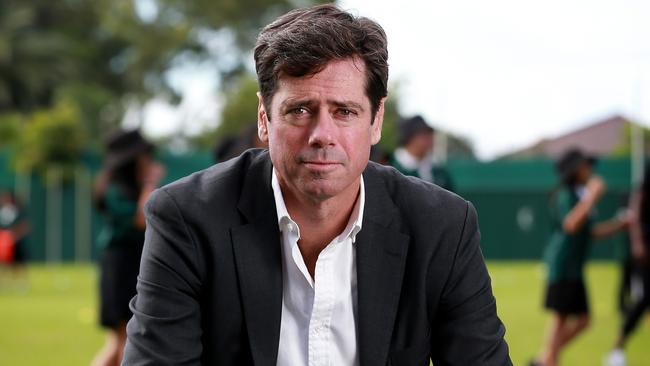 AFL CEO Gillon McLachlan has offered his advice on expansion to the NRL. Picture: Toby Zerna