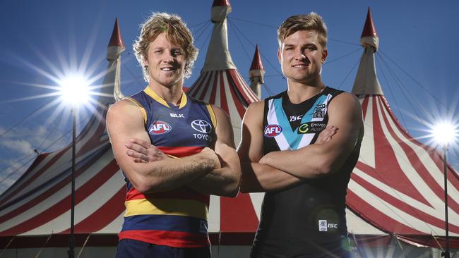 Adelaide is the only top-six team from 2016 that Port Adelaide will play twice in 2017. Picture: Sarah Reed