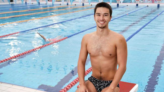 Sunshine Coast swimming athlete Ryan Bicknell. Picture: Patrick Woods.