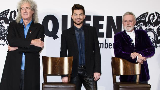 Hot ticket ... Brian May, Adam Lambert and Roger Taylor have performed on stage together in the 'Queen &amp; Adam Lambert' production. Picture: Getty