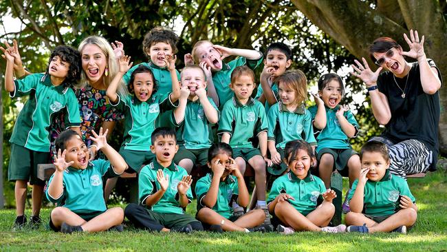 Zillmere State School. Back Row: Mrs Evans, Nayel, Mayâ€™lani, Nathaniel and Raftaar. Middle Row: Lea, Leo, Lacey, Jessica, Viana and Ms Cougle. Front Row: Charlee, Mohammed, Suhana, Sophia and Parker. PHOTO: John Gass