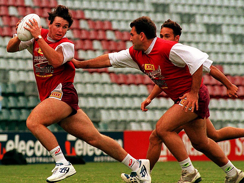 Ben Ikin during Origin training in 1995.