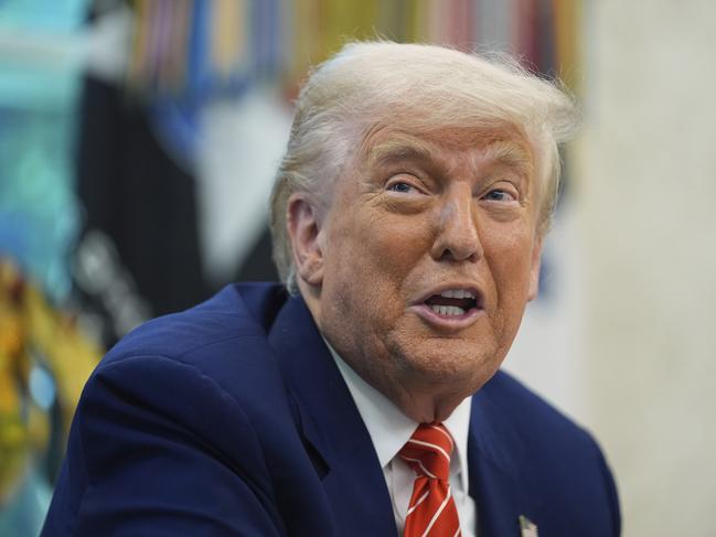 President Donald Trump has some advice for Macron. Picture: AP Photo