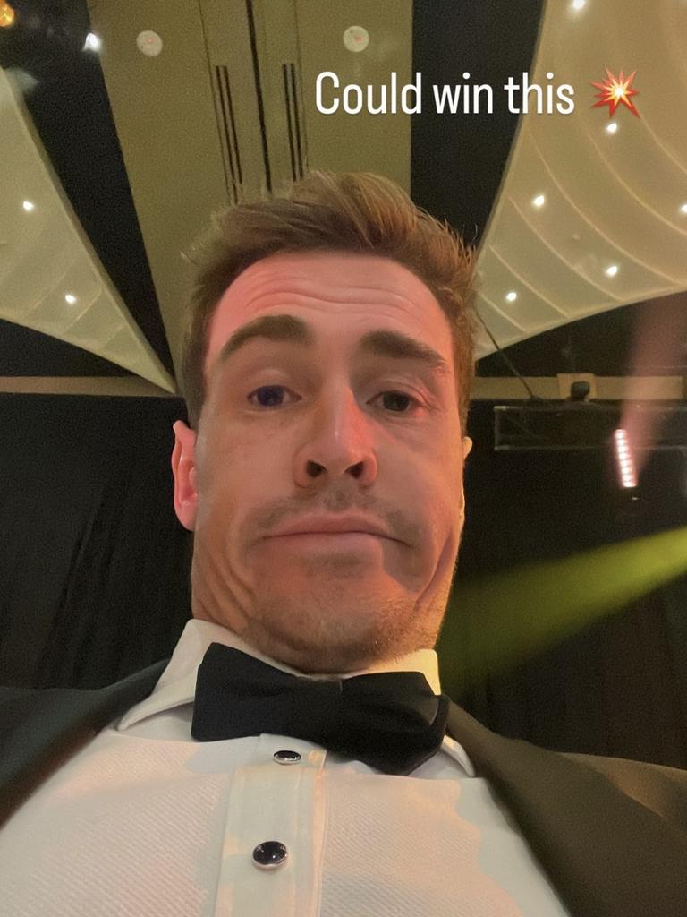 Jeremy Cameron started the Brownlow Medal. Photo: Instagram.