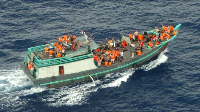 This boat carrying asylum-seekers intercepted off Christmas Island in 2013 started its voyage in Indonesia.