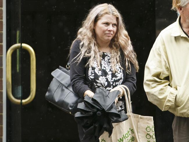 Photo of Kylie Meares coming out of Manly Local Court. Picture: AAP/Time Pascoe.