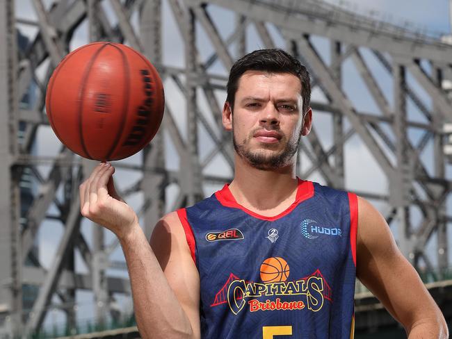 PICTURE ON HOLD PLEASE CONTACT BRISBANE PICTURE DESK Brisbane Bullets player Jason Cadee in this Brisbane Capitals uniforms, Brisbane. Photographer: Liam Kidston.