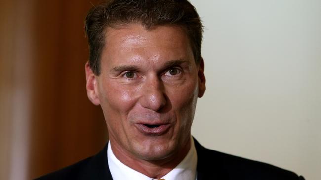 Senator Cory Bernardi announces his departure from the Liberal Party: Picture: Kym Smith