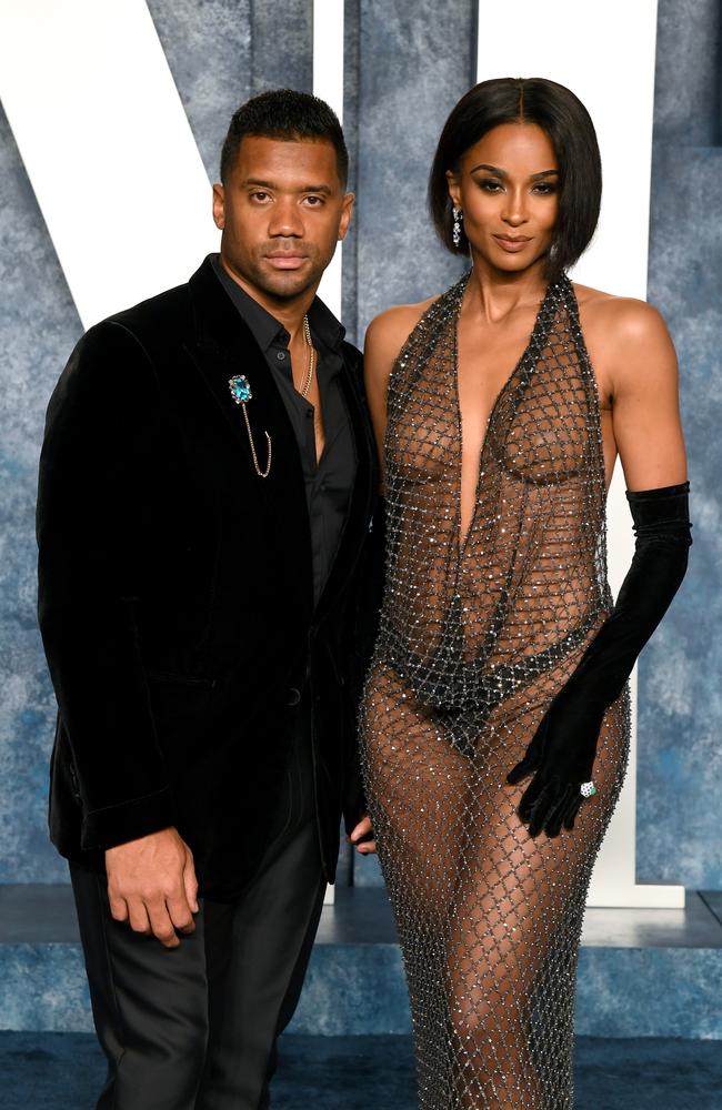 Wilson was far more understated but in matching black. (Photo by Jon Kopaloff/Getty Images for Vanity Fair)