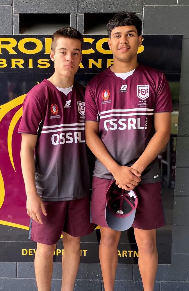 Wavell SHS Walters Cup hooker Mason Phillips (left).