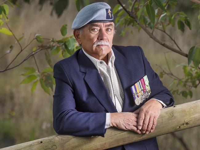 Vietnam vet Tony Gill has been visitng the Cockatoo Rise Retreat for returned servicemen and women for give years and is decastated the property could close due to a lack of funding. Picture:Rob Leeson.