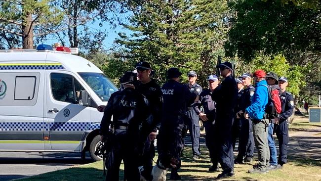 Police in Byron Bay.