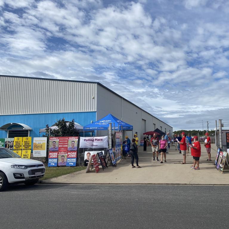 The AEC have reported that six million Australians have already voted at pre-polling booths such as Gladstone’s booth located on Beckinsale St. Picture: Nilsson Jones