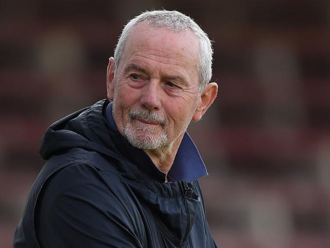 MELBOURNE, AUSTRALIA - MAY 21: Robert Walls looks over training during a Carlton Blues AFL training session at Ikon Park on May 21, 2019 in Melbourne, Australia. (Photo by Quinn Rooney/Getty Images)