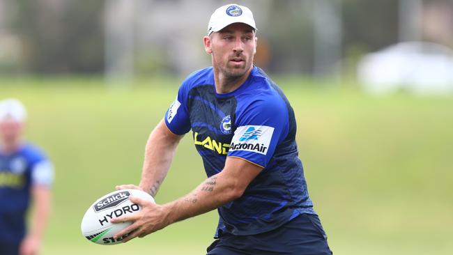 Parramatta recruit Bryce Cartwright at Eels training. Source: Parramatta Eels