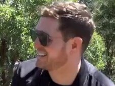 Michael Buble sings for Werribee Zoo gorillas