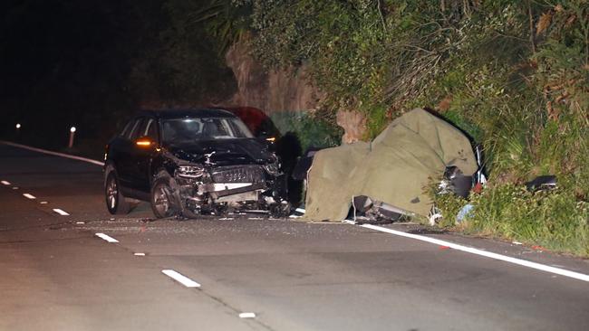 The scene of the crash on Heathcote Road where Pete Hazlewood died earlier this month. Picture: Supplied